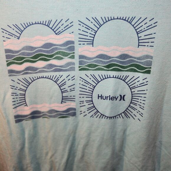 Hurley Graphic Green T-Shirt XXL - Picture 3 of 4